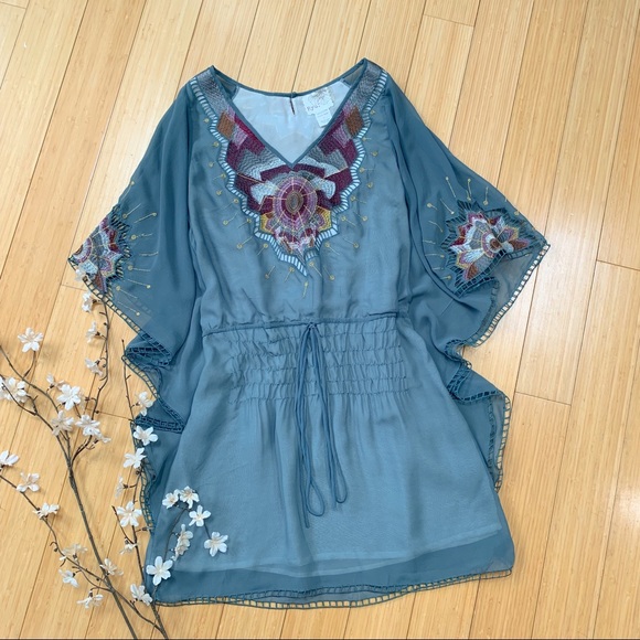 Modcloth Dresses & Skirts - ModCloth RYU embroidered green dress, S.